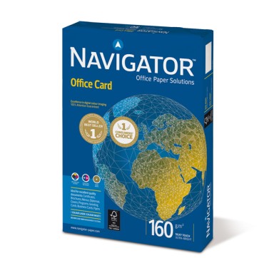 Carta Office Card 160 - A3 - 160 gr - bianco - Navigator - conf. 250 fogli