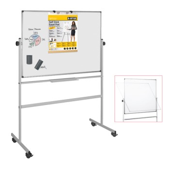 Lavagna magnetica girevole Professional - 100 x 200 cm - bianco - Bi-Office
