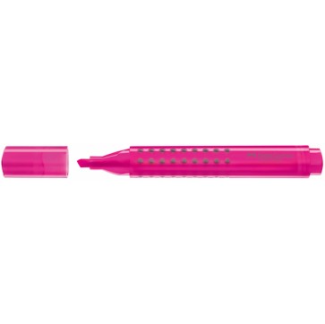 Evidenziatore Grip 1543 - punta a scalpello - tratto 1,0-2,0-5,0mm - colore fucsia - Faber Castell