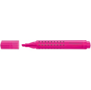 Evidenziatore Grip 1543 - punta a scalpello - tratto 1,0-2,0-5,0mm - colore fucsia - Faber Castell