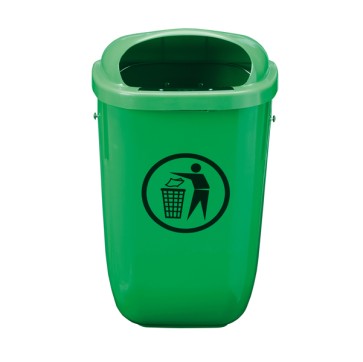 Gettacarte Classic - da esterni - 40,4 x 34,8 x 74,5 cm - 50 L - verde - Medial International