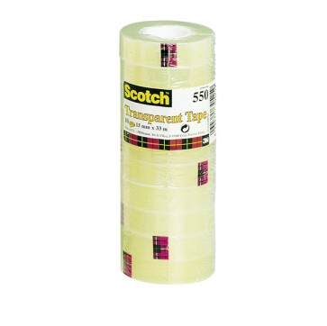 Nastro adesivo 550 - 1,9 cm x 33 m - trasparente - Scotch -  torre 8 rotoli