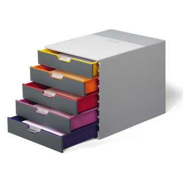 Cassettiera Varicolor  - 28 x 35,6 x 29,2 cm - 5 cassetti - Durable