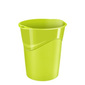 Cestino Gloss - altezza 33,4 cm - diametro 30,5 cm - 14 L - verde anice - CEP