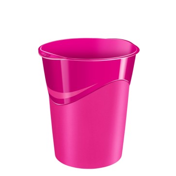 Cestino Gloss - altezza 33,4 cm - diametro 30,5 cm - 14 L - rosa pepsi - CEP
