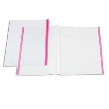 Coprilibro - COVERLIBRO T - 50 x 30cm - PVC - liscio neutro - trasparente - con biadesivo - Sei Rota