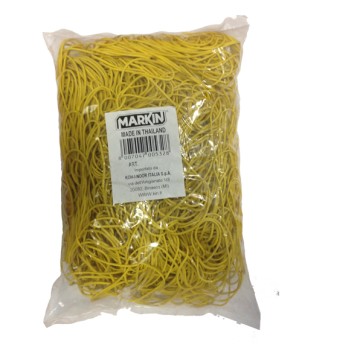 Elastici - diametro 10 cm - 1 kg - gomma - giallo - Markin