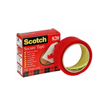 Nastro antieffrazione Secure Tape - larghezza 3,5 cm - lunghezza 33 m - rosso -  Scotch