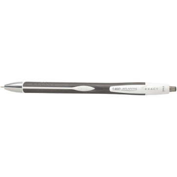 Penne a sfera a scatto Atlantis Exact - punta 0,7mm - nero - Bic - conf. 12 pezzi