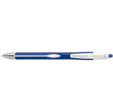 Penne a sfera a scatto Atlantis Exact - punta 0,7mm - blu  - Bic - conf. 12 pezzi