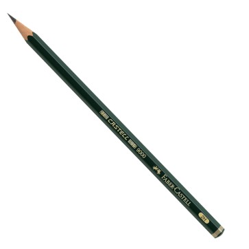Matita in grafite Castell 9000 - gradazione 2H - esagonale - Faber-Castell