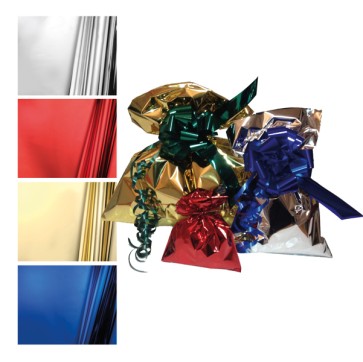 Busta regalo - senza patella adesiva - 16 x 25 cm - 30 micron - PPL - metal lucido - oro - PNP - conf. 50 pezzi