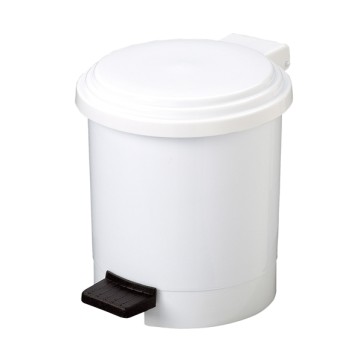 Pattumiera a pedale Ruf - PPL - 6 L - diametro 22,5 cm - altezza 26,5 cm -  bianco - Medial