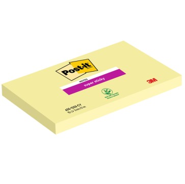 Blocco foglietti Super Sticky - 655-12SS-CY - 76 x 127 mm - giallo Canary - 90 fogli - Post it