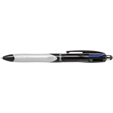 Penna a sfera a scatto multifunzione  4 Colors Stylus - punta 1,0mm - 4 colori  - Bic