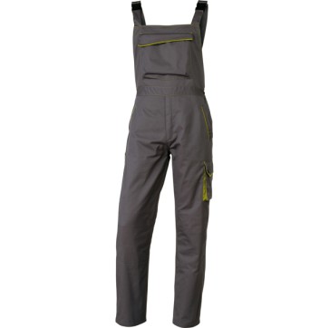 Salopette da lavoro Panostyle  M6SAL - sargia/poliestere/cotone - taglia L - grigio/verde - Deltaplus