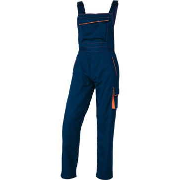 Salopette da lavoro Panostyle  M6SAL - sargia/poliestere/cotone - taglia L - blu/arancio - Deltaplus