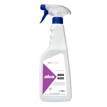 Detergente per vetri Queen Glass - profumo gradevole - Alca - trigger da 750 ml