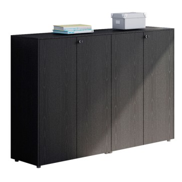 Coppia Prestige - mobili medio alti a giorno  - 162,8 x 43 x 158,2 cm - nero venato