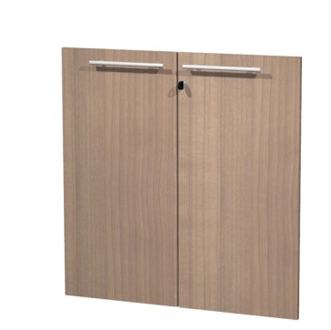 Coppia ante Prestige - per mobile basso - 80 x 77 cm - spessore 18 mm - melaminico - ciliegio arabis