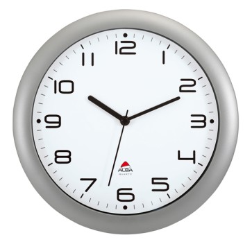 Orologio da parete Hornew - diametro 30 cm - grigio metal - Alba