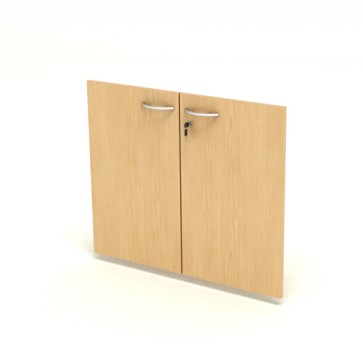 Coppia ante Easy - per mobile basso - 80 x 67 cm - spessore 18 mm - melaminico - faggio