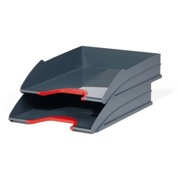 Vaschetta portacorrispondenza Varicolor - 33 x 25,5 x 5,5 cm - rosso - Durable