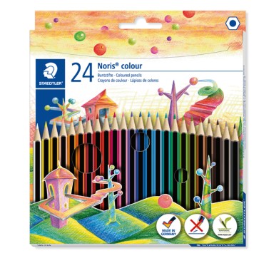 Pastelli colorati Noris Colour - Staedtler - astuccio 24 pezzi