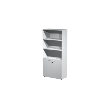 Armadio modulare - a 2 ante basse - 90 x 45,8 x 200 cm - grigio