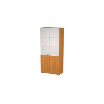 Armadio modulare - a 2+2 ante - 90 x 45,8 x 200 cm - noce chiaro