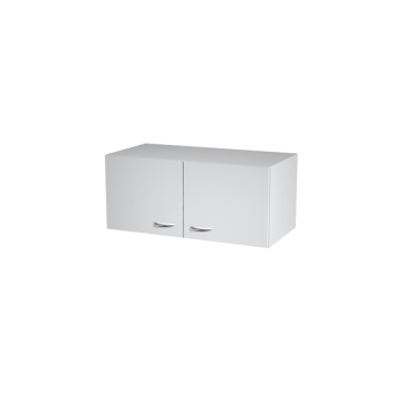 Sopralzo per armadi modulari - a 2 ante - 90 x  45,8 x 40 cm - grigio