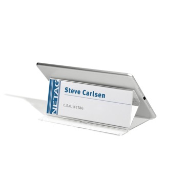 Portanome da tavolo con porta tablet - 21 x 8,3 x 13,8 cm - Durable