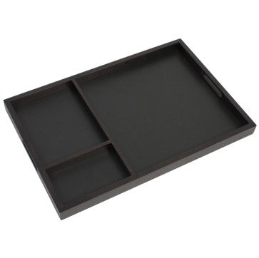 Vassoio Lavagna - 60 x 40 x 4 cm - marrone scuro - Securit