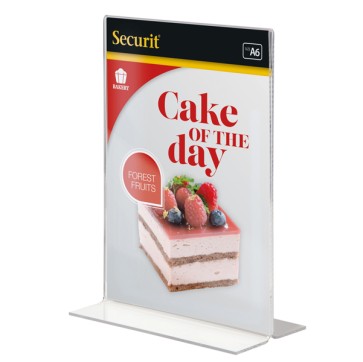 Display PortamenU' a T - 10,5 x 14,8 cm (A6) - Securit