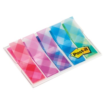 Segnapagina Post it  Index Mini - motivi Scozzesi - 12 x 43,2 mm - Post it  - conf. 100 pezzi