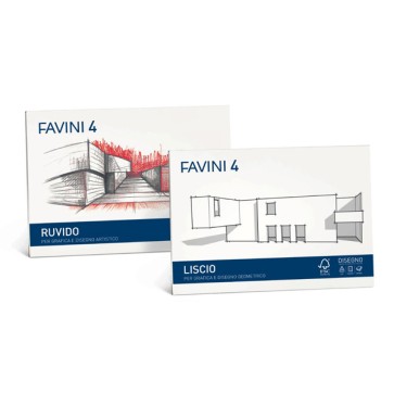 Album Favini 4 - 33x48cm - 220gr - 20 fogli - ruvido - Favini