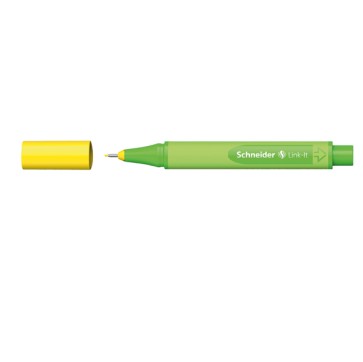 Pennarello Link-It punta feltro - punta 1,00mm - giallo oro - Schneider