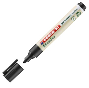 Marcatore permanente 21 Ecoline - punta conica -  da 1,5 a 3 mm - nero - Edding