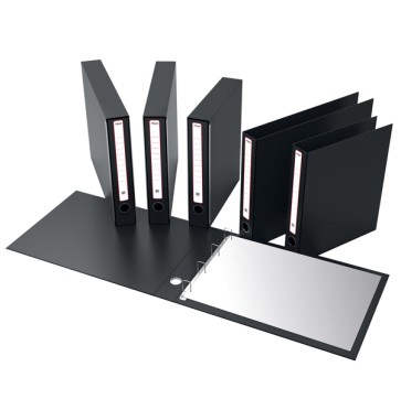 Portatabulati KM UNI - senza custodia - 12''x28cm - dorso 5,5 cm - nero - Rexel