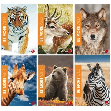 Maxiquaderno Be More Wild - A4 - 36+2 fogli - 100gr - rigo di 3a - BM