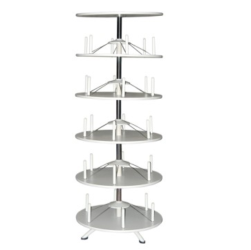 Archiviatore girevole RondO' - 5 ripiani - diametro 80,5 cm - altezza 205 cm - grigio - Bertesi
