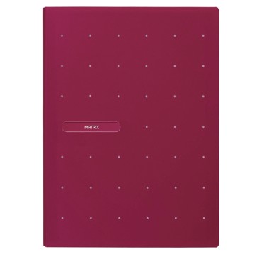 Portalistini Matrix - 22x30 cm - 40 buste - rosso porpora - Favorit