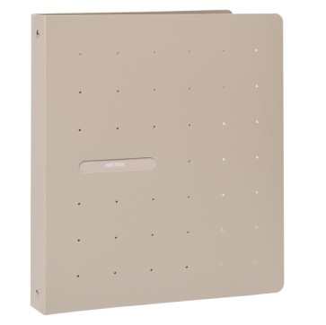 Raccoglitore Matrix - 4 anelli tondi 30 mm - dorso 4 cm - 22x30 cm - PPL - beige - Favorit