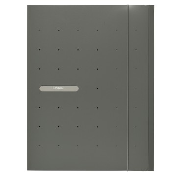 Cartellina 3 lembi Matrix - con elastico - PPL - 24x33 cm - grigio - Favorit