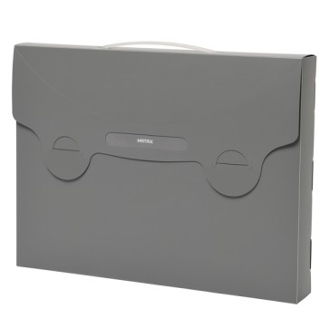 Valigetta porta documenti Matrix - dorso 5 cm - 38x29 cm - grigio - Favorit