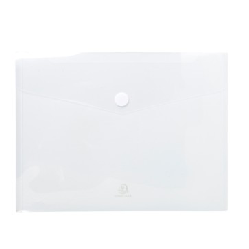Busta a tasca con chiusura in velcro - PPL - 24x32 cm - trasparente - Exacompta