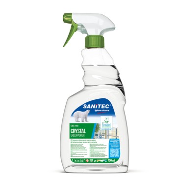 Detergente Green Power Vetri - Sanitec - trigger da 750 ml