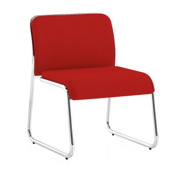Poltroncina attesa Carosello CA1 - Fili di luce - tessuto - rosso - Unisit