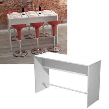 Tavolo alto Ristoro - 160 x 70 x 105 cm - bianco