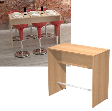 Tavolo alto Ristoro - 160 x 70 x 105 cm - faggio - Artexport
